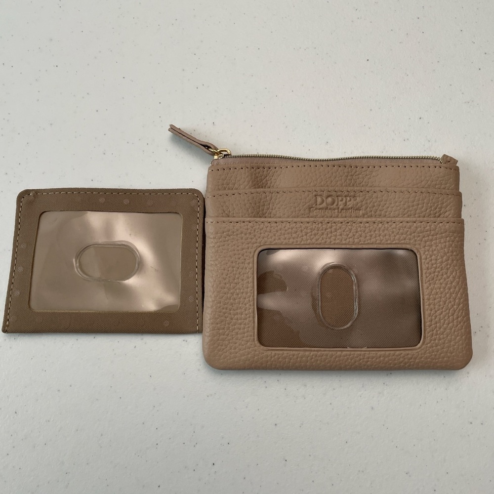DOPE Beige Wallet and Card Holder Set